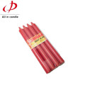 Long Time Burning Red Taper Dinner Candles with Good Quality